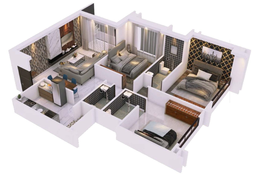 Redision-Royal-Floor-Plan-2-BHK