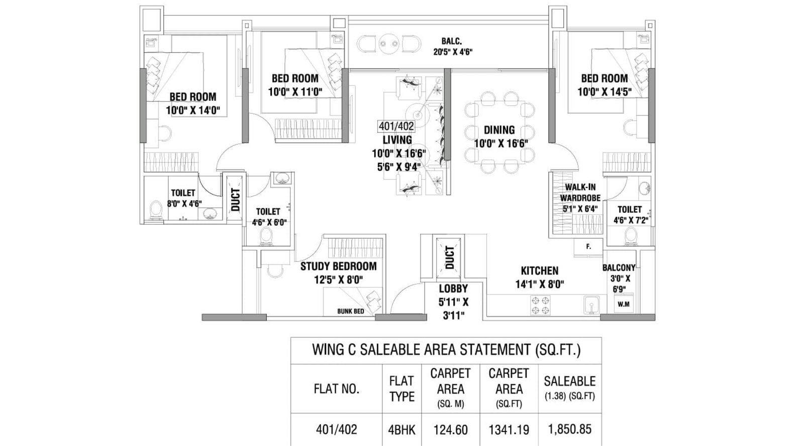 Redision-Royal-Floor-Plan-4-BHK